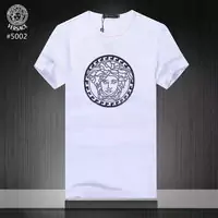 versace jeans tshirt imprime new round blance